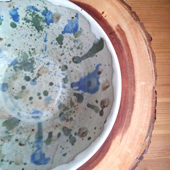 Vintage Hand Thrown Glazed Ceramic Bowl - Picture 5 of 13